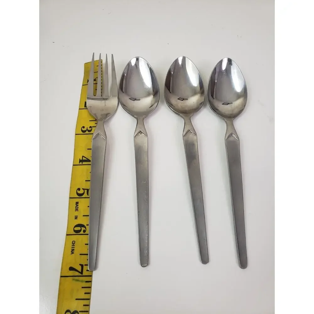 Stanley Roberts SRI CORTINA Stainless Japan Flatware Forks Spoons Teaspoon 4 Pcs